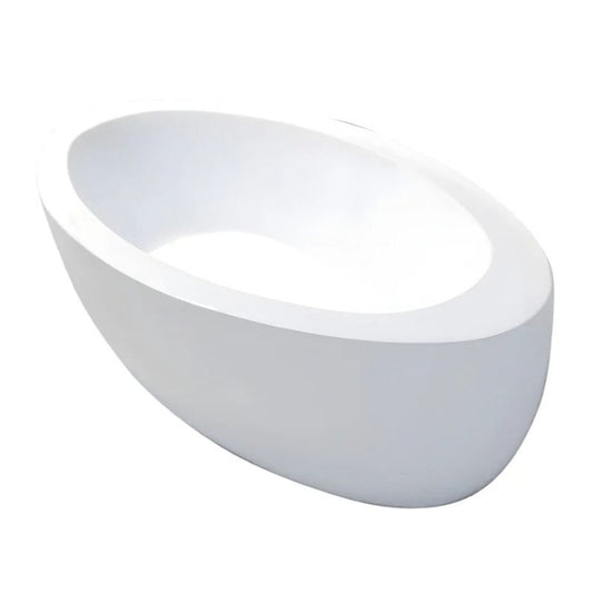 Broadway Aplauso Freestanding Bath Gloss White Oval