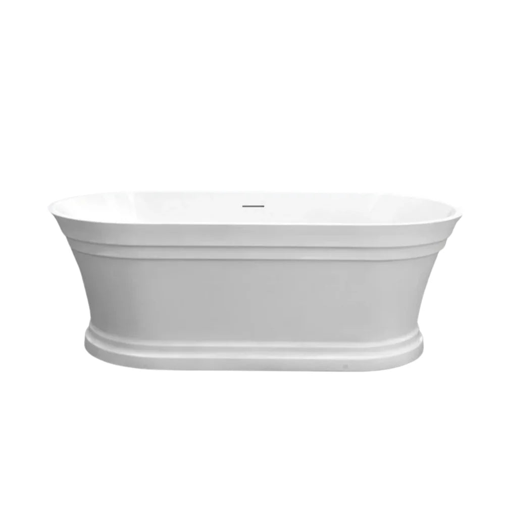 Decina Regent Freestanding Bath Integrated Overflow Gloss White