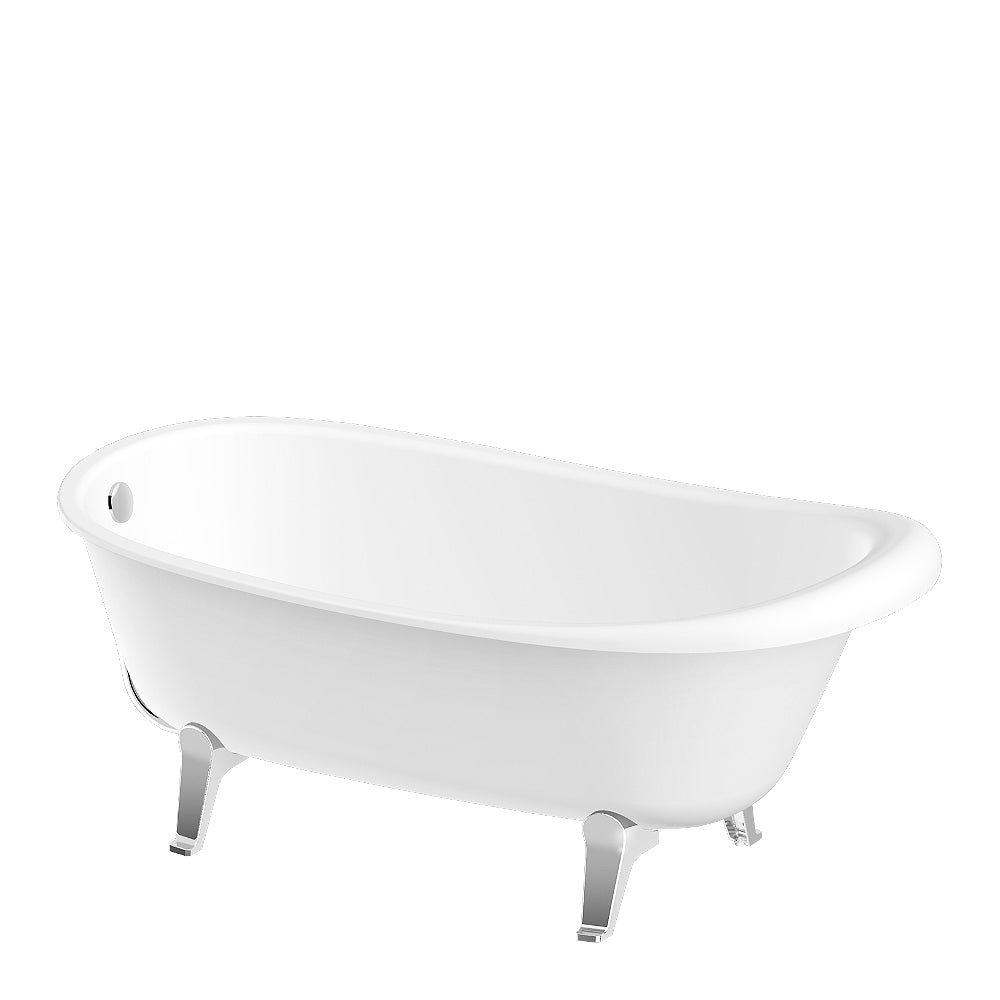Iconbathware Agora Freestanding Bath with feet White