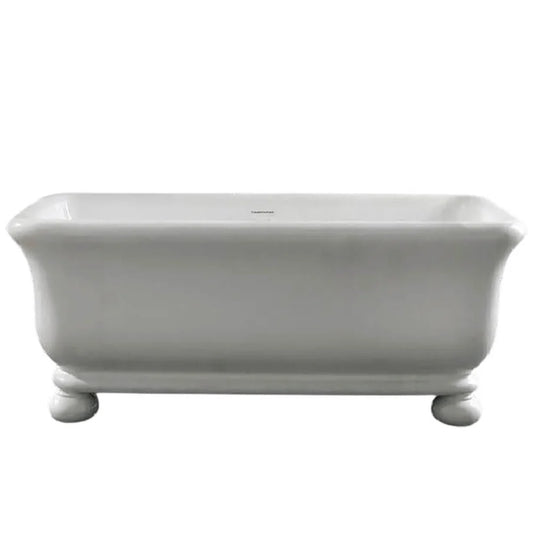 Turner Hastings Freestanding Bath Ball Feet Silk White