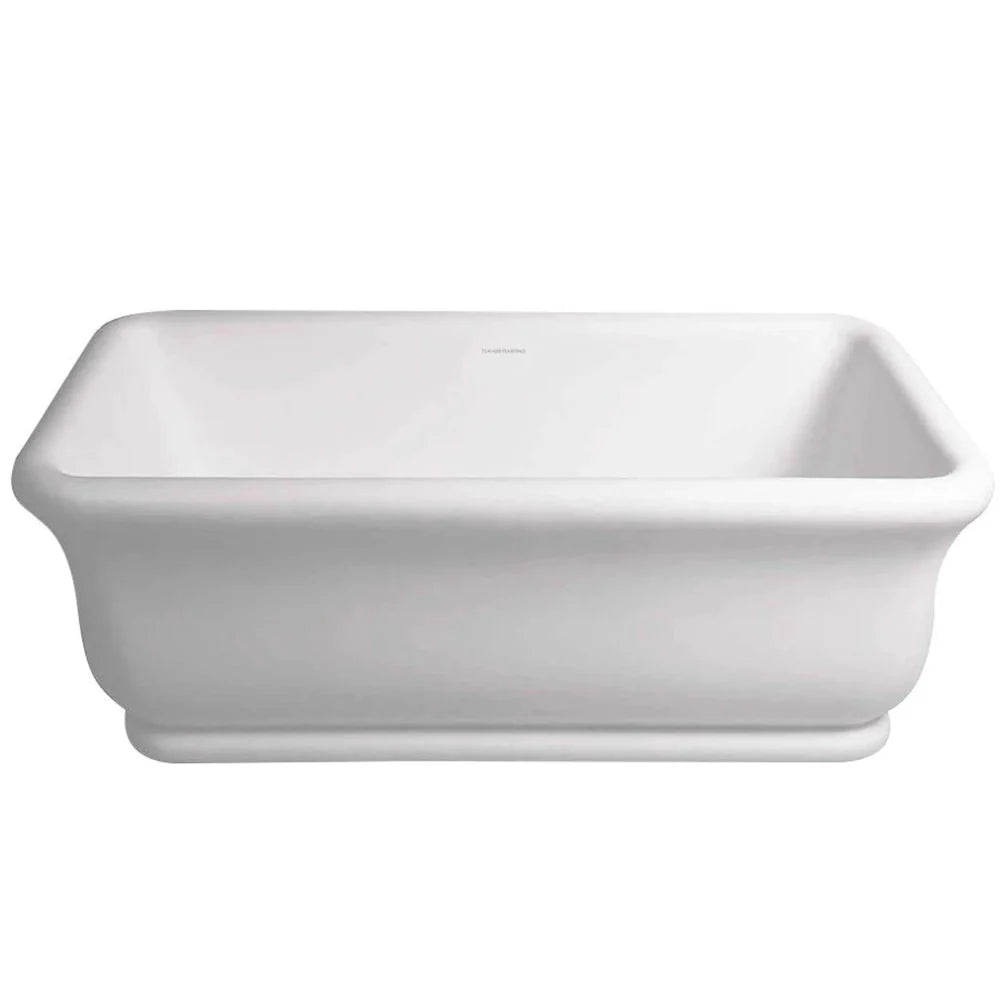 Turner Hastings Freestanding Bath Titancast Gloss White Square