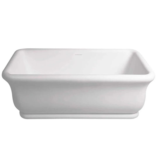 Turner Hastings Freestanding Bath Titancast Gloss White Square